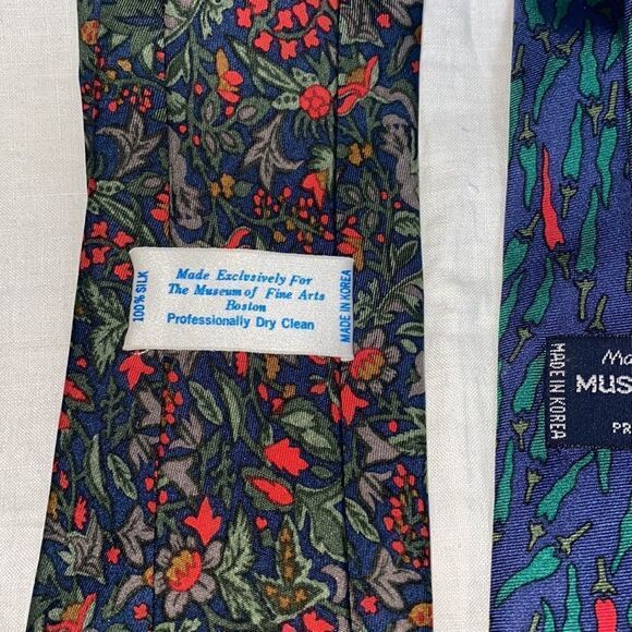 MUSEUM OF FINE ARTS BOSTON Silk Ties-Lot of 3 - Picture 5 of 7